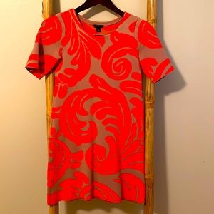 Ann Taylor orange print dress
